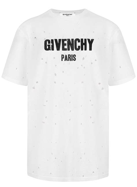 men's givenchy t shirt|givenchy t shirt with holes.